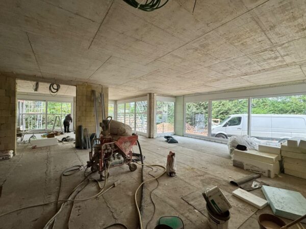 FensterAdler Neubau-Referenz: Fenstermontage im Neubau, Innenansicht