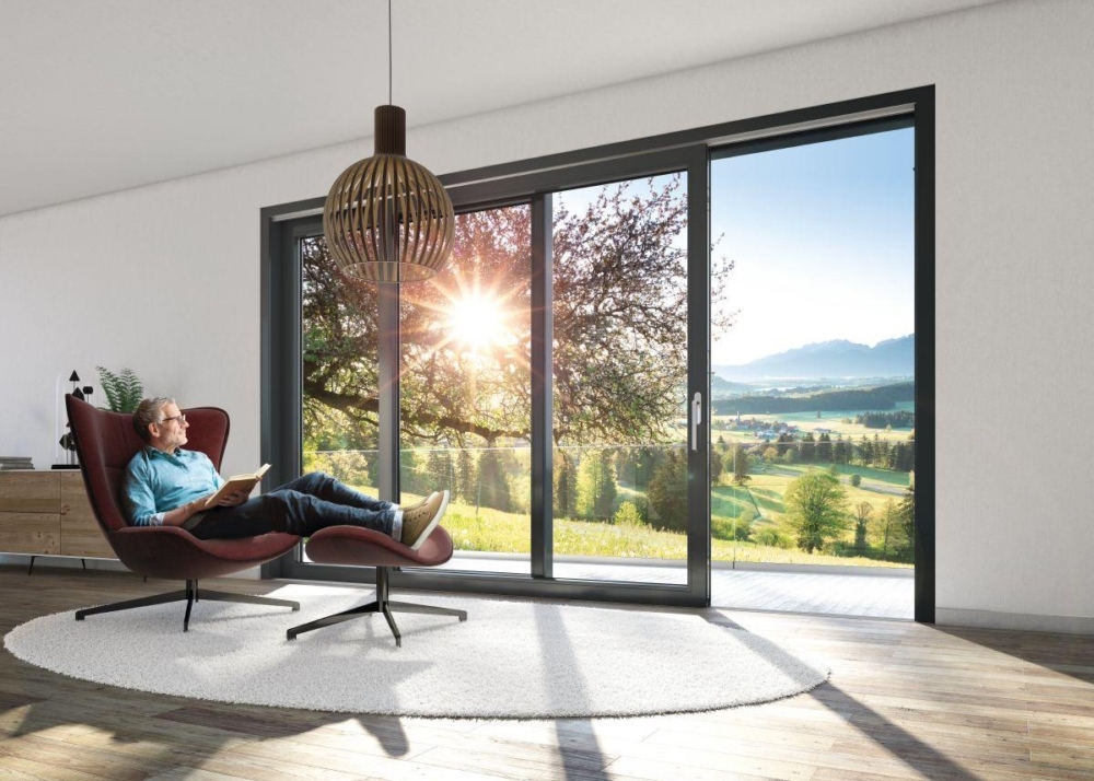 Schuco LivingSlide Kunststoff Schiebetur -